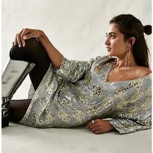 Free People x Jen's Pirate Booty Checkered Boombox Mini Dress Women's XS/S NEW